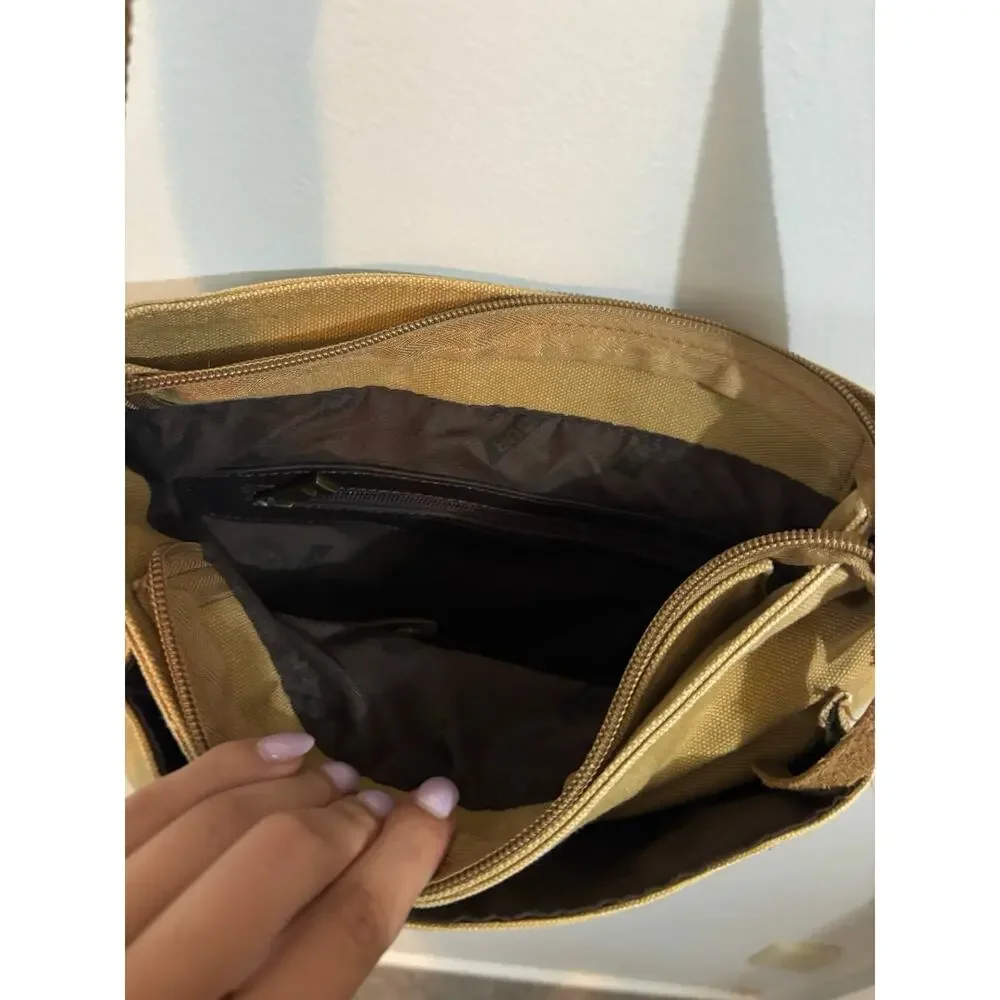Augur Boho Canvas & Leather Cross Body Bag Purse Utility Messenger Military Tote - Picture 6 of 6